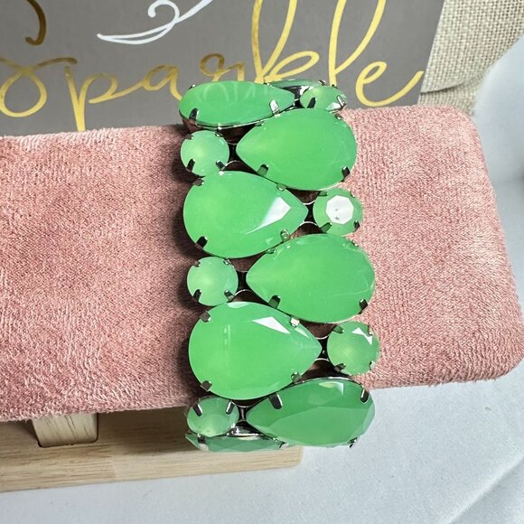 Park Lane South Beach Mint Green Stretch Bracelet Retired Hostess Exclusive - Picture 4 of 6